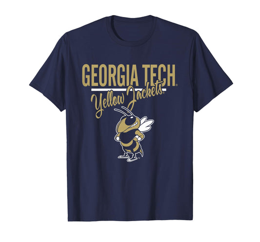 Kids Georgia Tech Yellow Jackets Kid's Mascot Navy T-Shirt