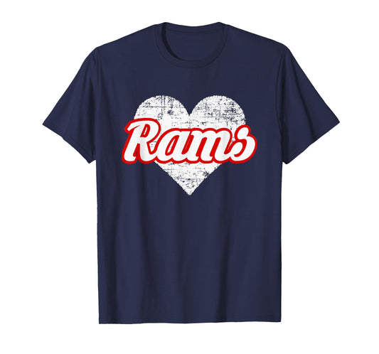 Edgewood Rams Over Heart T-Shirt