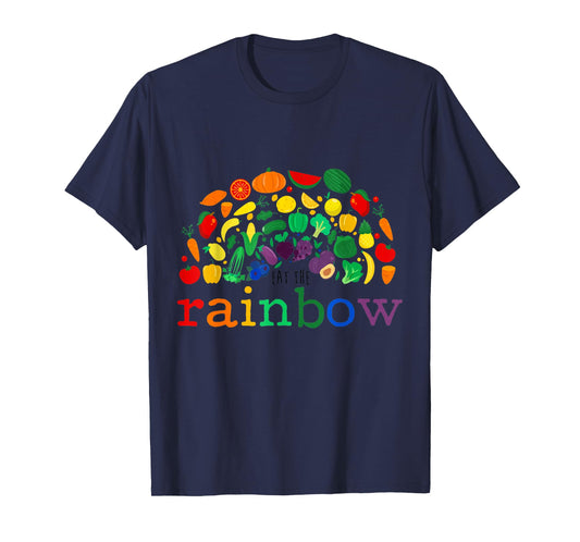 Cute Tee Eat the Rainbow Cool Vegan Gift T-Shirt