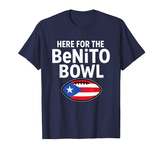 Vintage Here for The Benito Bowl Puerto Rico Flag Football T-Shirt
