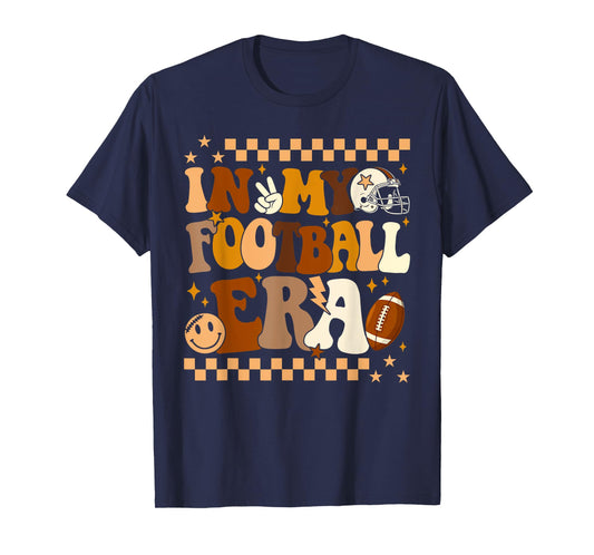 Groovy In My Football Era Football Lovers Men Women Kid T-Shirt