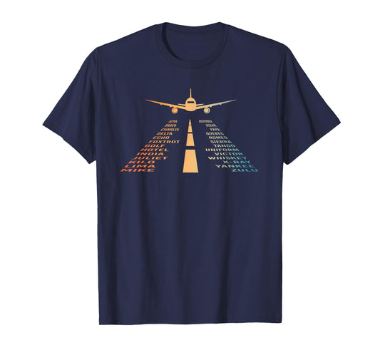 Pilot Airplane Lover Gift Aviation Stuff Men Women Unisex-Adults & Kids Retro T-Shirt Black Small Short Sleeve