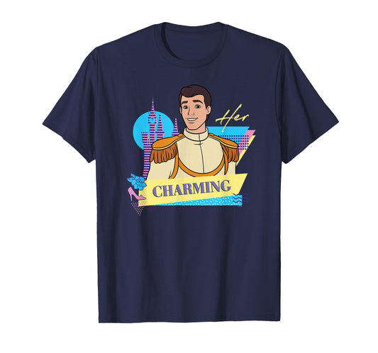 Disney Cinderella Retro Couples Matching Her Prince Charming T-Shirt