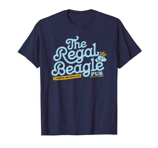 Officially Licensed Regal Beagle Pub Three's Company Logo T-Shirt