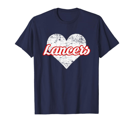 Lakewood Lancers Over Heart T-Shirt