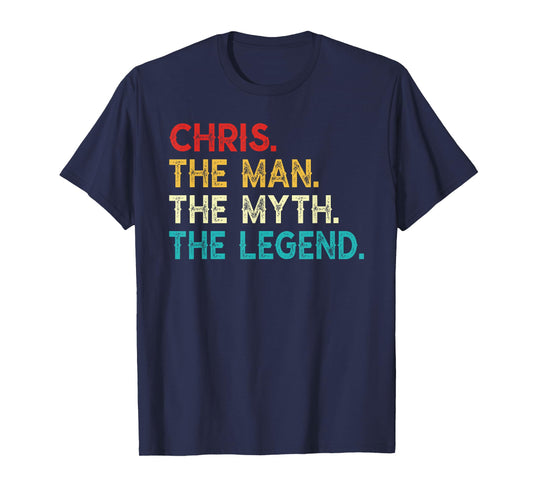 CHRIS The Man The Myth The Legend Funny Vintage CHRIS T-Shirt