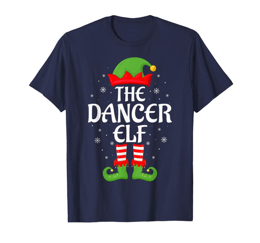 Dancer Elf Xmas Family Matching Elf Squad Christmas T-Shirt