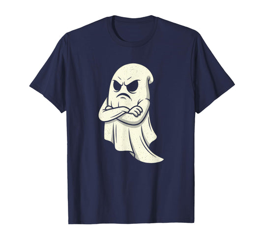 A Cloaked Ghost Floats in The Halloween T-Shirt