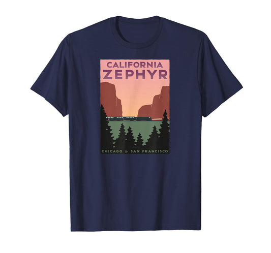 California Zephyr (Chicago to San Francisco) T-Shirt