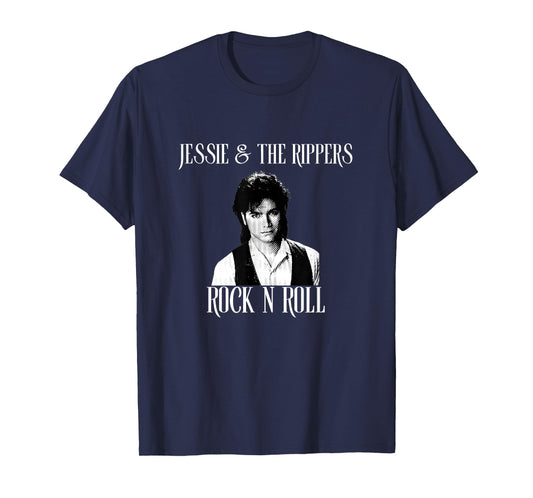 Rock Your Insanity Unisex-Adults Black Small Retro Jessie Rippers Band T-Shirt