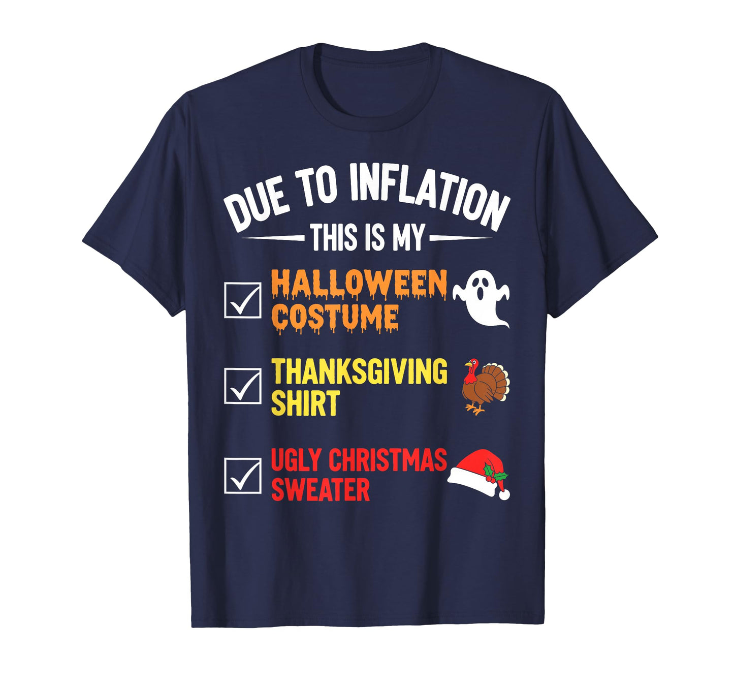 Due to Inflation This My Halloween Costume Men Women Funny T-Shirt