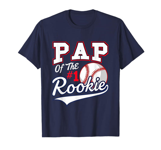 Retro Daddy Pap Of The Number 1 Rookie Baseball T-Shirt
