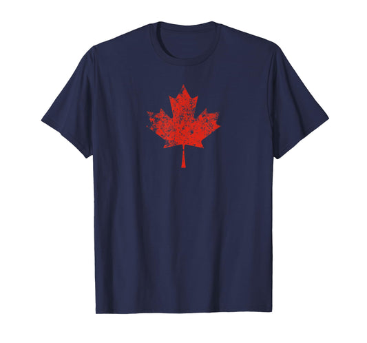 Canada Flag Vintage Maple Leaf Canadian Men T-Shirt
