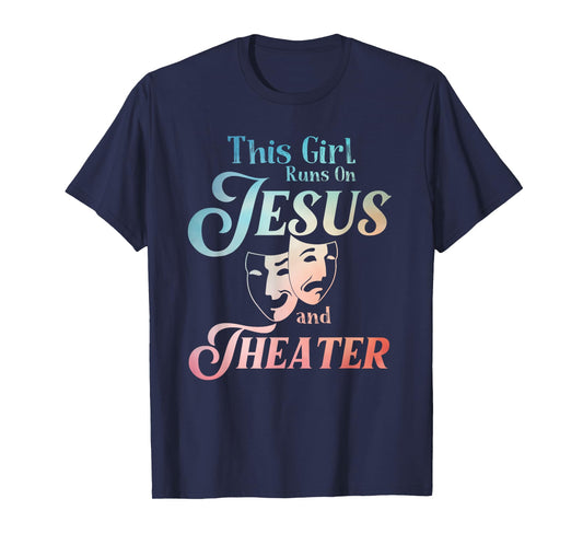 Cute Theatre Art For Teen Girls Women Acting Musical Lover T-Shirt
