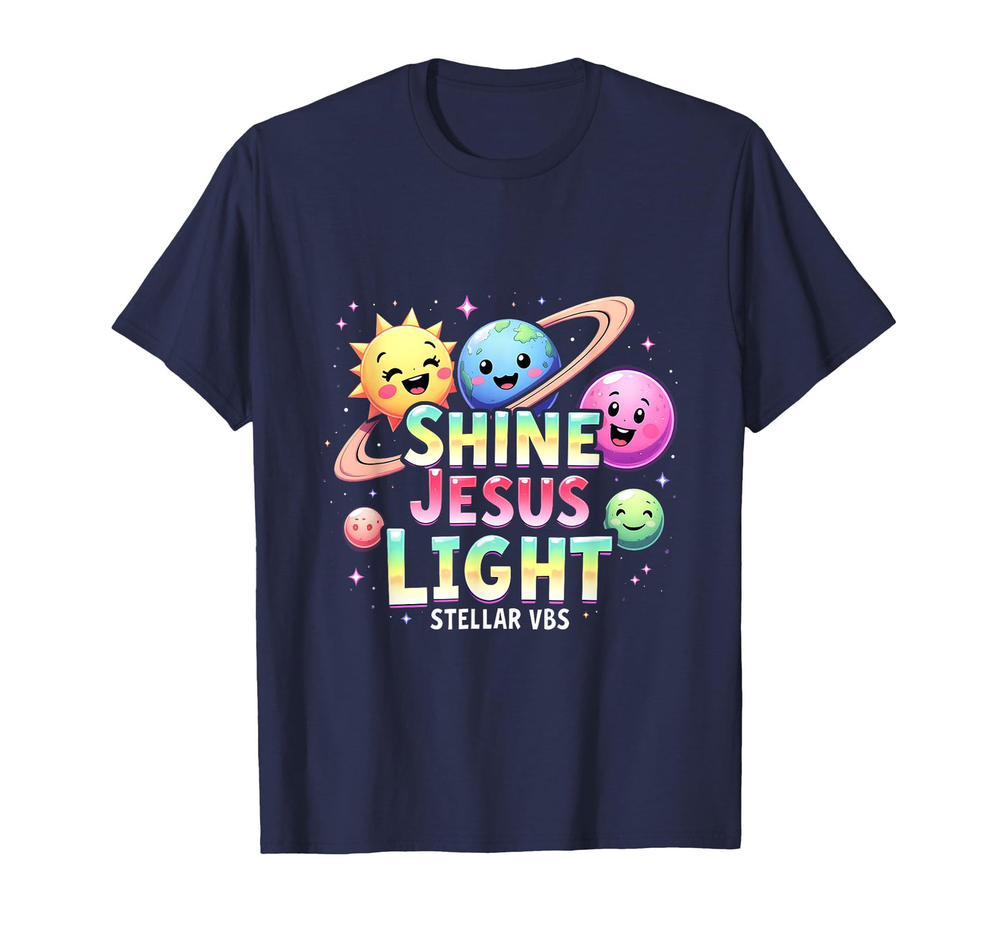 Stellar Space VBS 2025 Jesus Vacation School Camp Christian T-Shirt