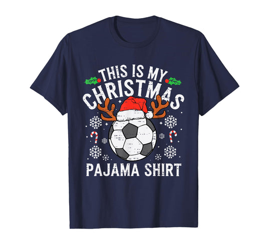 This Is My Soccer Christmas Pajama Shirt Sports Mens Boy Kid T-Shirt