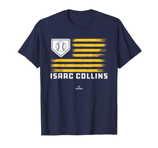 Vintage Flag Gameday Isaac Collins Prospect Baseball Fan T-Shirt