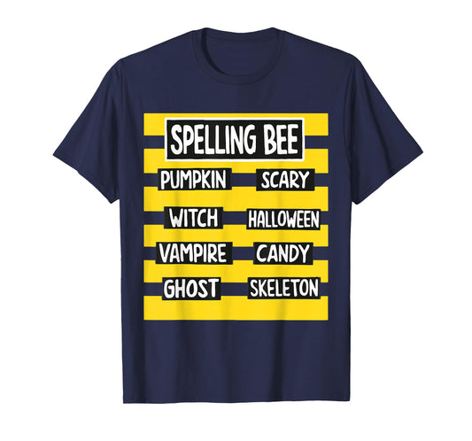 Funny Pun Halloween Costume for Teachers spelling bee T-Shirt