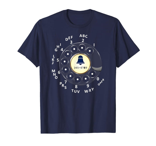 Retro Dial Plate Rotary Dial Phone Vintage Telephone T-Shirt