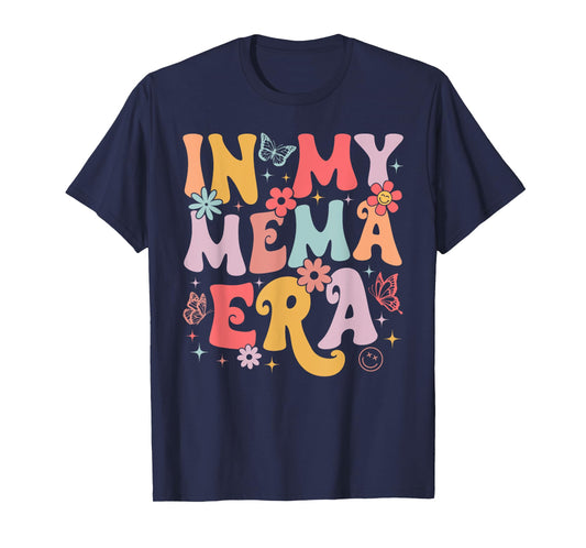 In My Mema Era Groovy Retro Mothers Day Butterfly Women T-Shirt