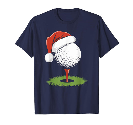 Santa Golf Ball for Christmas Golf Ball Christmas Boys T-Shirt