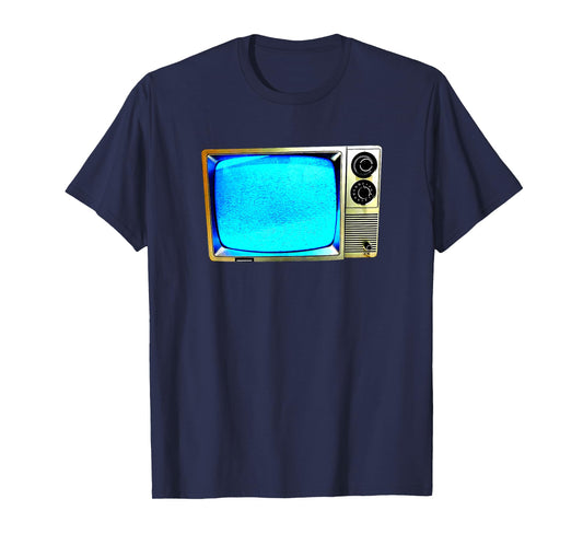 Vintage Television Tube TV Static Screen Old School Retro T-Shirt