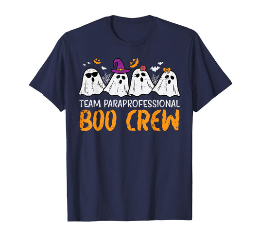 Halloween Team Paraprofessional Boo Crew Para Costume Women T-Shirt