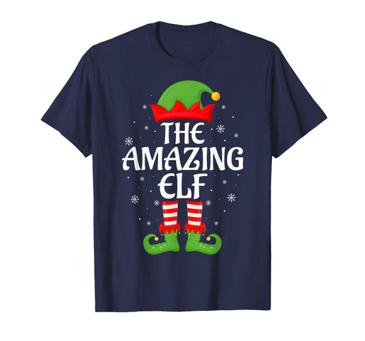 Amazing Elf Xmas Family Matching Elf Squad Christmas T-Shirt