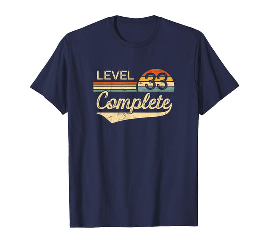 Level 33 Complete Vintage 33rd Wedding Anniversary T-Shirt