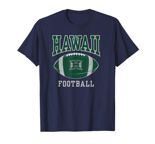 University of Hawaii Rainbow Warriors Football Ball T-Shirt