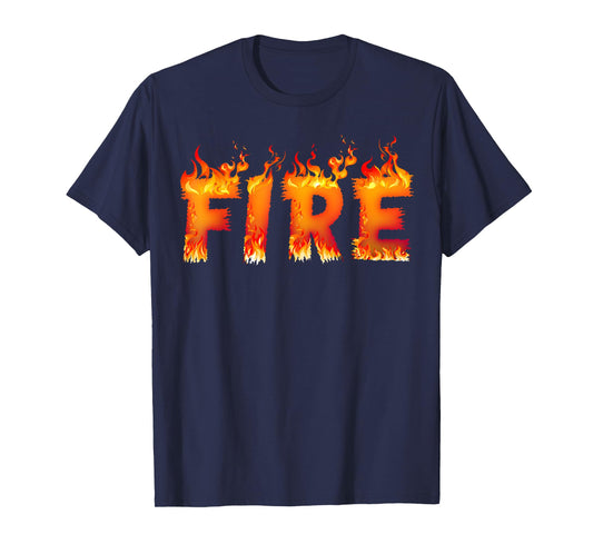 Fire and Ice Last Minute Halloween Matching Couple Costume T-Shirt