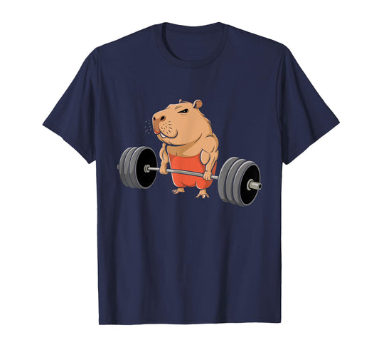 Deadlift Capybara Funny Gym Capy Lover Men Women Kids T-Shirt