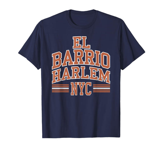 El Barrio Harlem NYC Retro Vintage 212 Puerto Rico Gym Sport T-Shirt