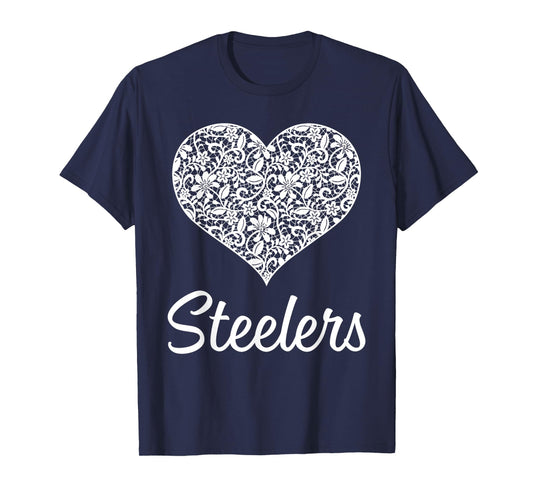 Steelers Fontana Lace Heart HS T-Shirt