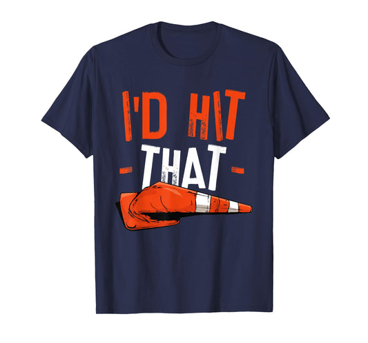 I'd Hit That Halloween Costume Traffic Cone T-Shirt
