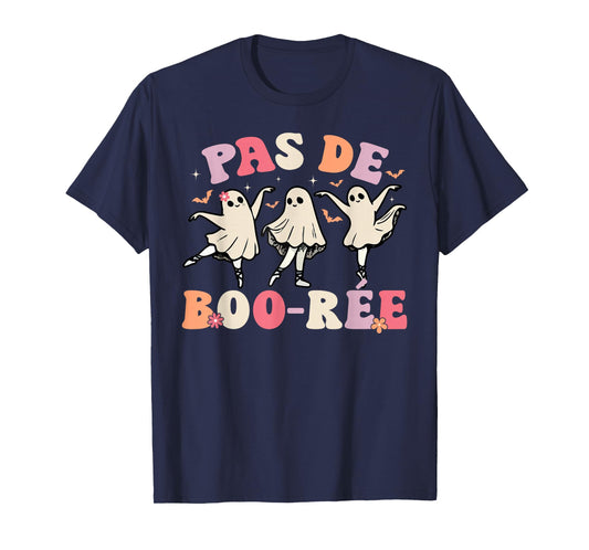 Pas de BOO-rée Ghost Ballet Dancer Halloween Dance Teacher T-Shirt