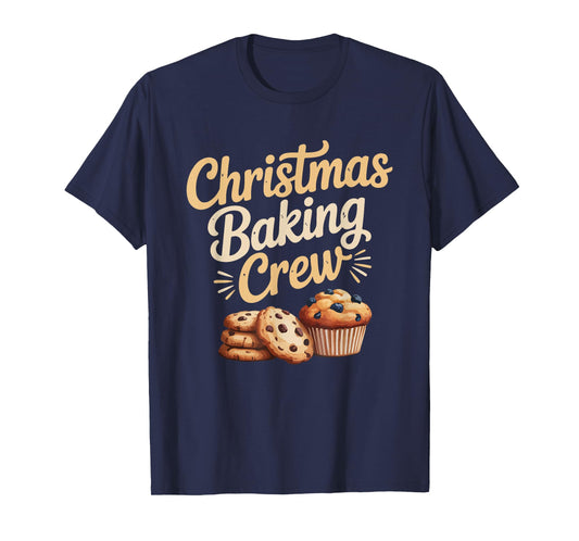 Kawaii Christmas Baking Crew Cookie Santa T-Shirt