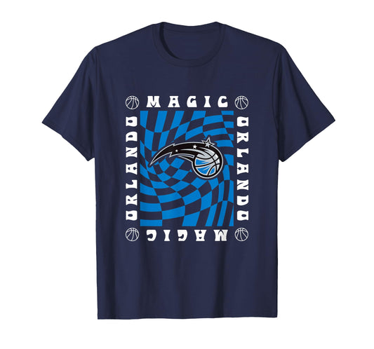 NBA Orlando Magic Retro Checkerboard Wave T-Shirt