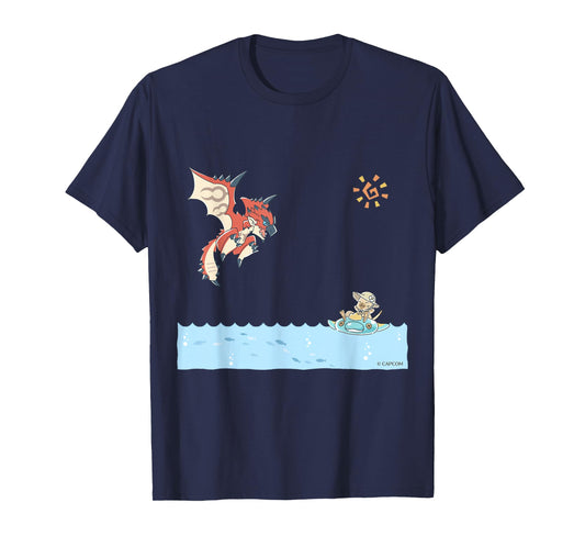 Monster Hunter Rathalos & Swimming Felyne T-Shirt