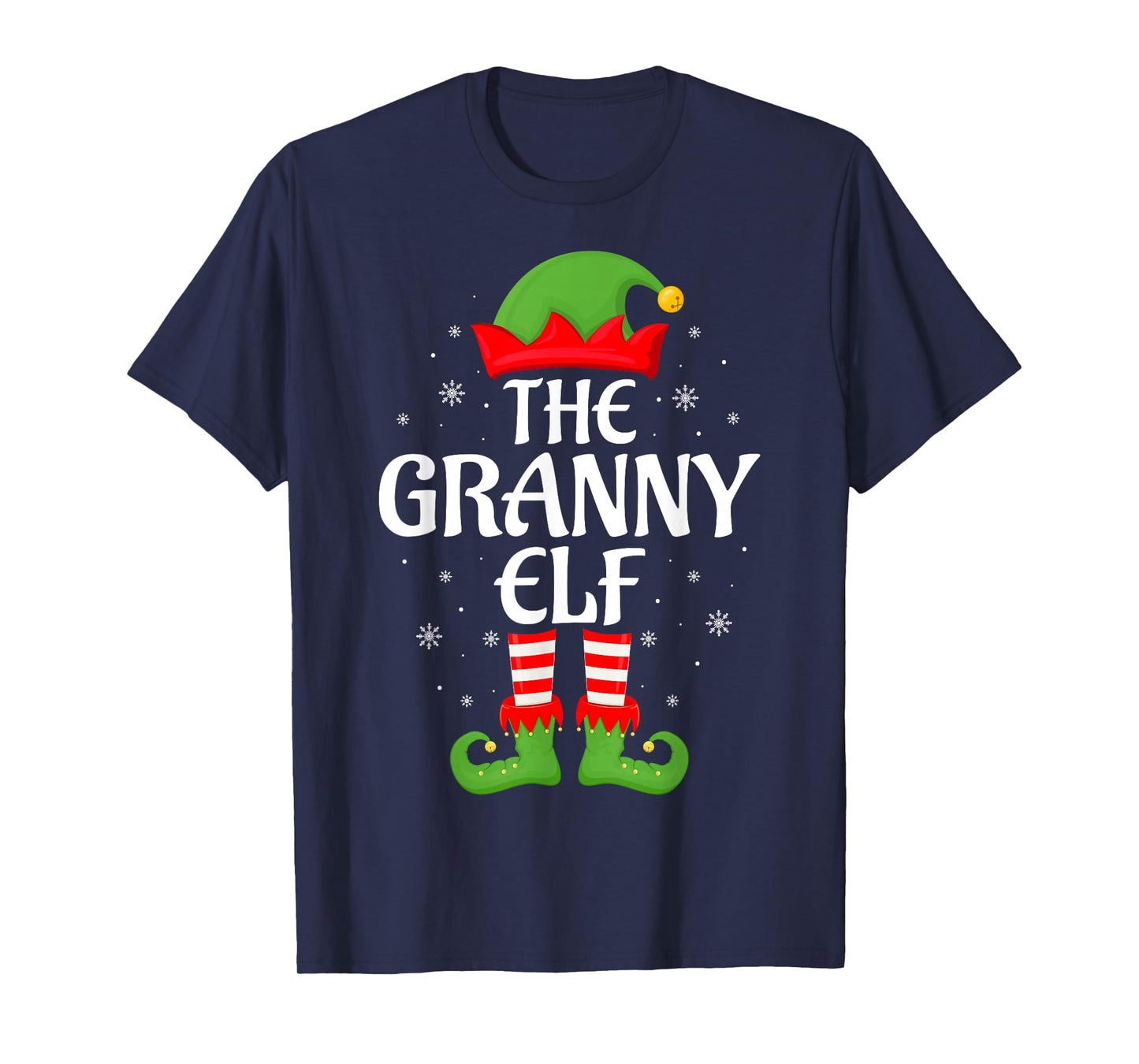 Granny Elf Xmas Family Matching Elf Squad Christmas Women T-Shirt
