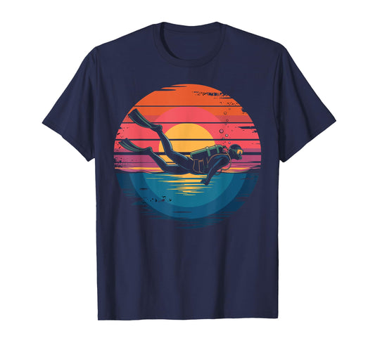 Vintage Scuba Diving Retro Ocean Explorer Gifts Men Women T-Shirt