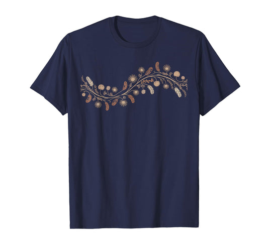 Floral Women TShirt Vintage Boho Wildflower Botanical Flower T-Shirt