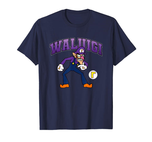 Super Mario Bros Waluigi Big Character Portrait T-Shirt