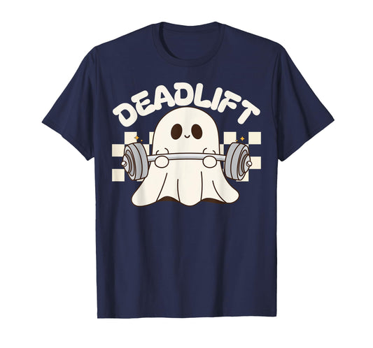 Dead Lift Funny Halloween Ghost Weight Lifting Workout GYM T-Shirt