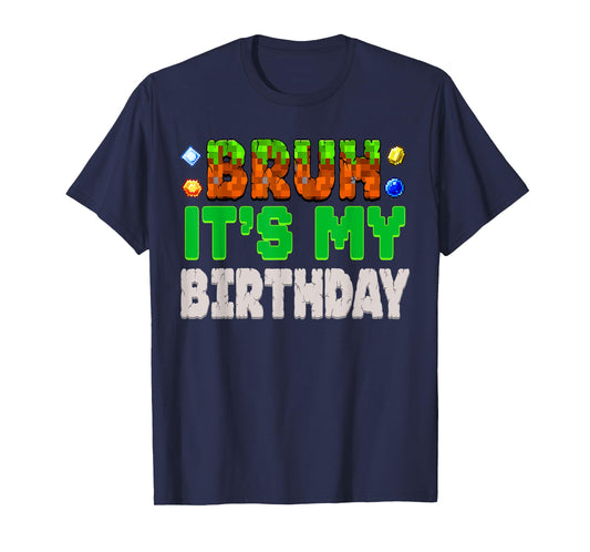 Birthday Boy Shirt It's My Birthday Video Game Pixel Number T-Shirt
