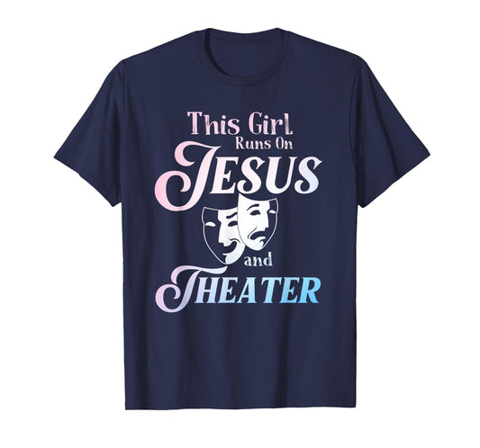 Cute Theatre Art For Teen Girls Women Acting Musical Lover T-Shirt