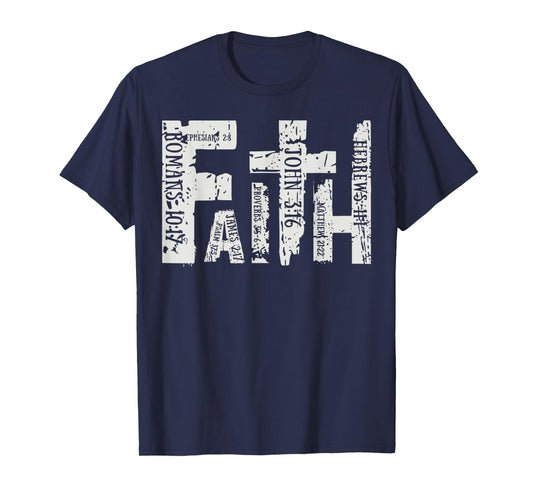 Faith Over Fear Christian Jesus Faith Retro Christian T-Shirt