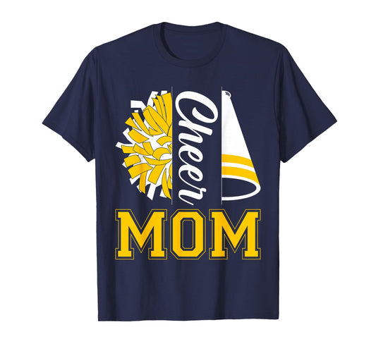 Vintage Cheer Mom Proud Cheerleader Mama Mother Women T-Shirt