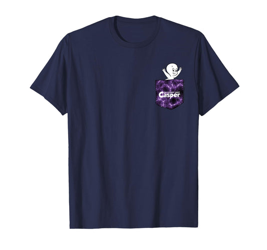 Casper The Friendly Ghost Tie Dye Pocket Hit T-Shirt