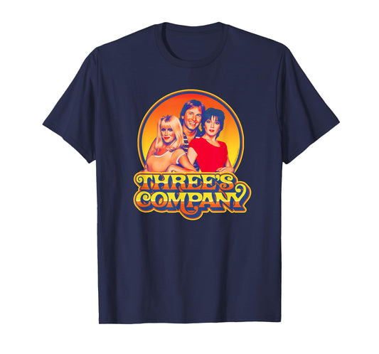 Three's Company 1980's Sunset Retro Jack Jan & Chrissy T-Shirt